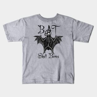 Bat Skull Bones Kids T-Shirt